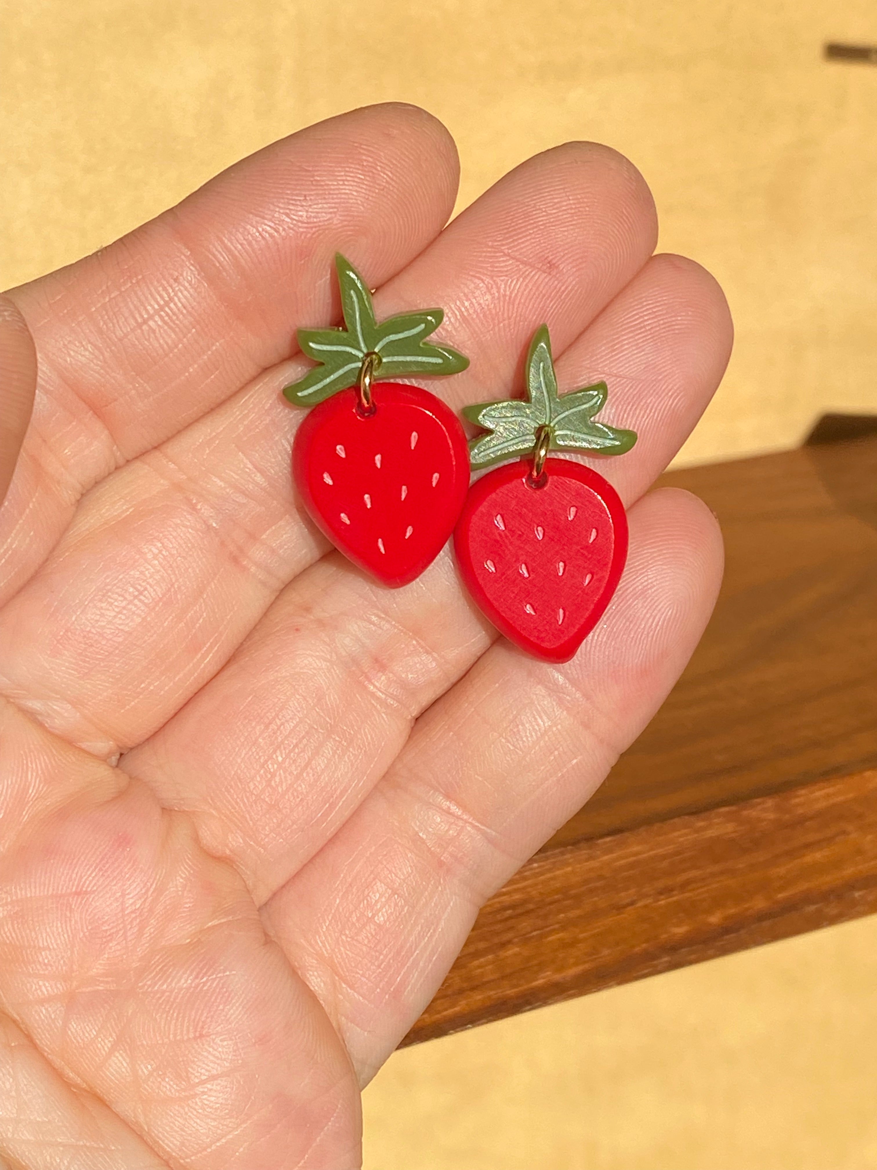 Woll Jewelry- Strawberry Dangle Earring